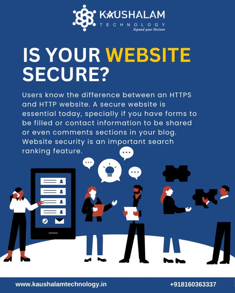 Kaushalam Technology – Best SEO Service in Ahmedabad | Top SEO Company in Ahmedabad promoting website security.